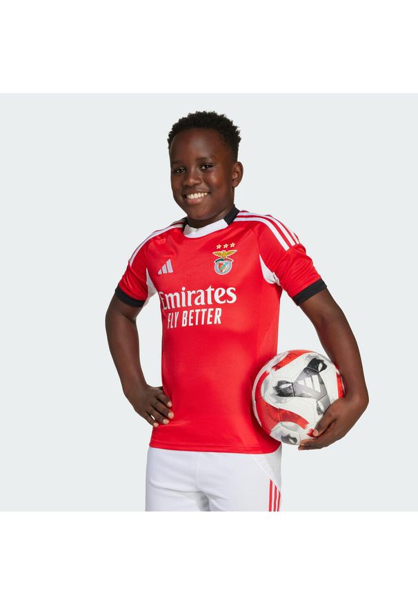 Adidas - Koszulka podstawowa dla dzieci Benfica 25/26. Kolor: czerwony. Sport: piłka nożna