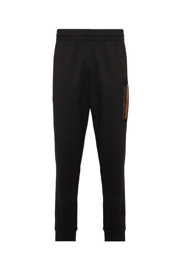 EA7 Emporio Armani Spodnie dresowe 7M002422 AF13512 UC001 Czarny Slim Fit. Kolor: czarny. Materiał: bawełna