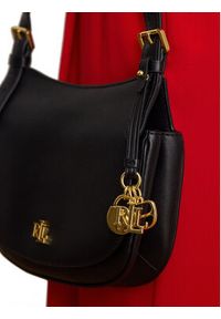 Lauren Ralph Lauren - LAUREN RALPH LAUREN Torebka 431P06070002 Czarny. Kolor: czarny. Materiał: skórzane #6