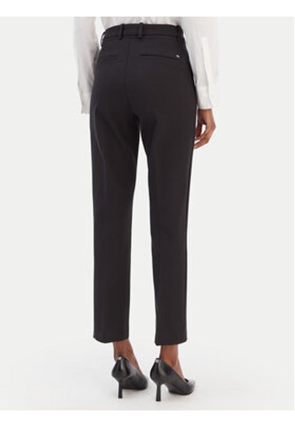 TOMMY HILFIGER - Tommy Hilfiger Chinosy Gabardine WW0WW48350 Czarny Slim Fit. Kolor: czarny. Materiał: bawełna
