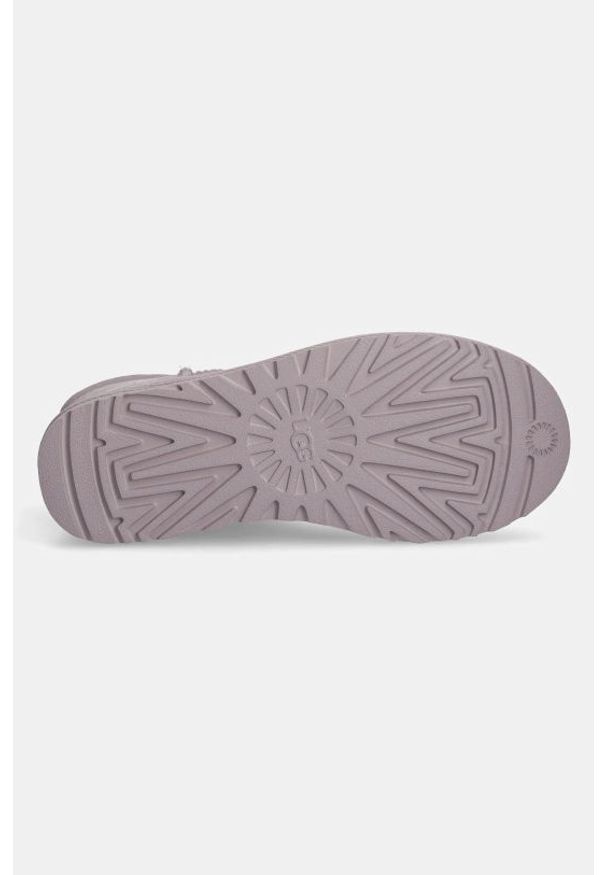Ugg - Buty zimowe damskie UGG W CLASSIC MINI II. Zapięcie: pasek. Kolor: szary. Materiał: jeans, nylon, zamsz, skóra. Sezon: zima
