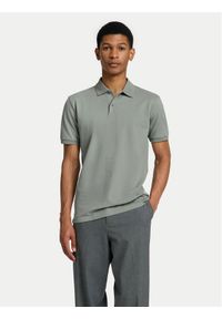 Selected Homme Polo 16095851 Zielony Slim Fit. Typ kołnierza: polo. Kolor: zielony. Materiał: bawełna