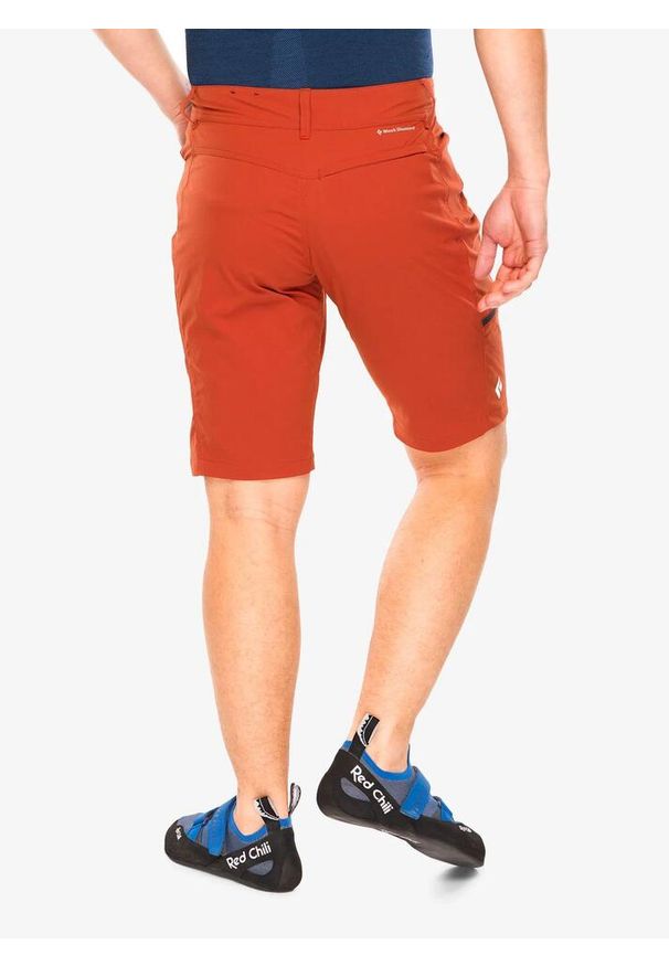 Spodenki wspinaczkowe męskie Black Diamond Valley Shorts. Kolor: czerwony. Sport: turystyka piesza