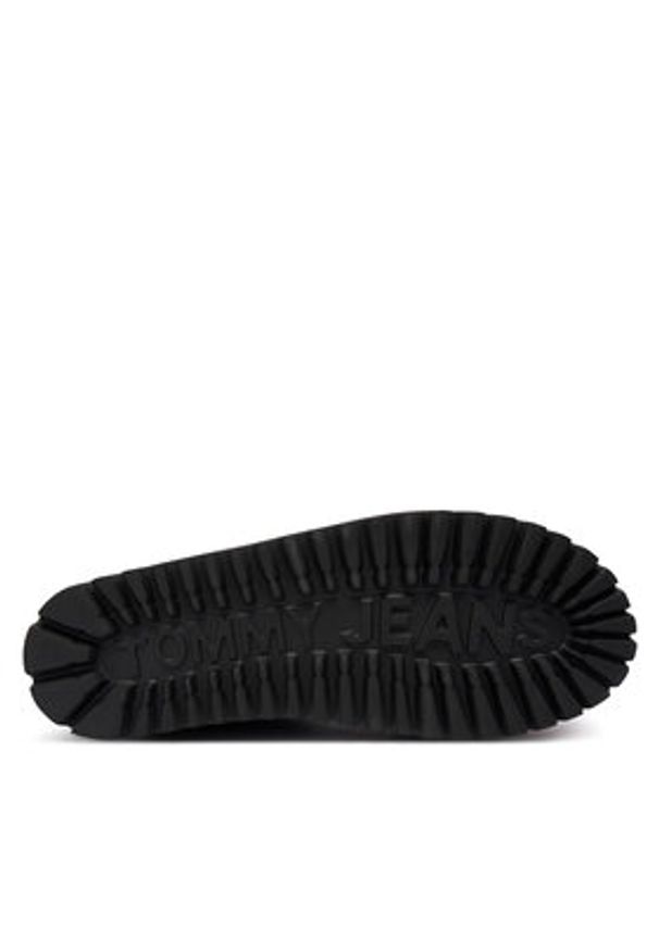 Tommy Jeans Śniegowce Tjw Flatform Snow Boot Suede EN0EN02841 Czarny. Kolor: czarny. Materiał: zamsz, skóra