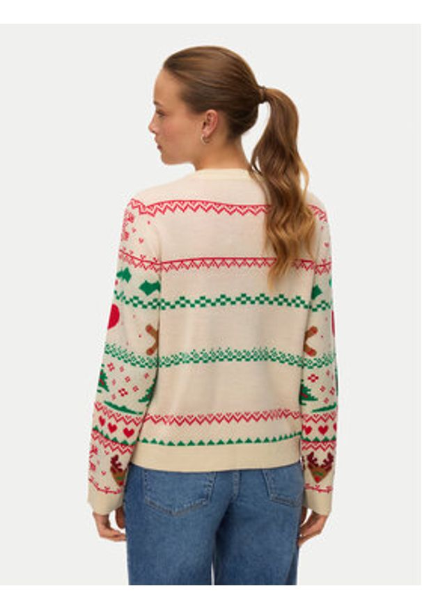 Vero Moda Sweter New Christmas 10334011 Kolorowy Regular Fit. Materiał: syntetyk. Wzór: kolorowy