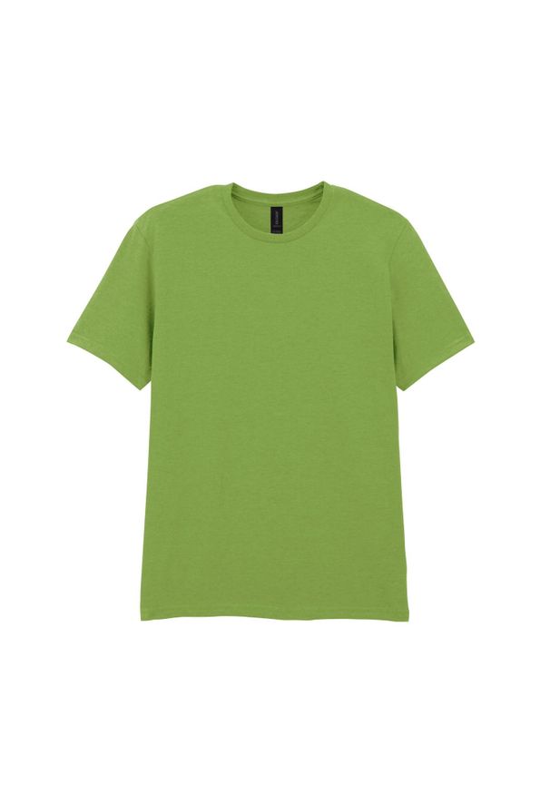 GILDAN - Bawełniana Koszulka Unisex Dla Dorosłych W Miękkim Stylu. Kolor: żółty, wielokolorowy, zielony. Materiał: bawełna