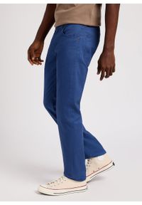 Lee - LEE DAREN ZIP FLY MĘSKIE SPODNIE MATERIAŁOWE CHINO CHINOSY DRAMA BLUE 112349220 L707016069. Materiał: materiał #4