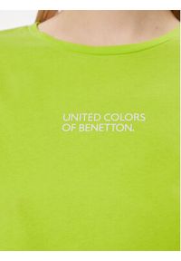 United Colors of Benetton - United Colors Of Benetton Koszulka piżamowa 30963M04R Zielony Regular Fit. Kolor: zielony. Materiał: bawełna