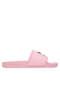 Karl Lagerfeld - KARL LAGERFELD Klapki KL80905C Różowy. Kolor: różowy. Materiał: syntetyk #1