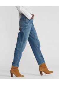 Ralph Lauren - RALPH LAUREN - Jeansy z luźnymi nogawkami. Stan: podwyższony. Kolor: niebieski