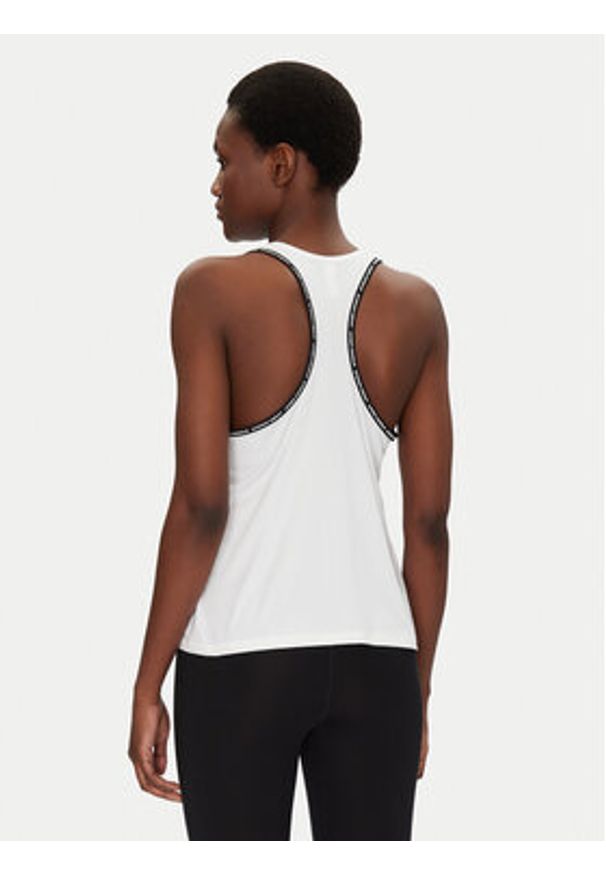 Under Armour Top Tech Knockout 1389851 Biały Regular Fit. Kolor: biały. Materiał: syntetyk