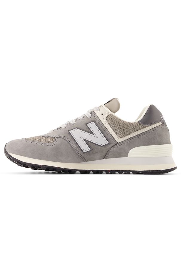 Buty unisex New Balance U574SNV – szare. Kolor: szary. Materiał: zamsz, guma, materiał, syntetyk. Szerokość cholewki: normalna. Model: New Balance 574
