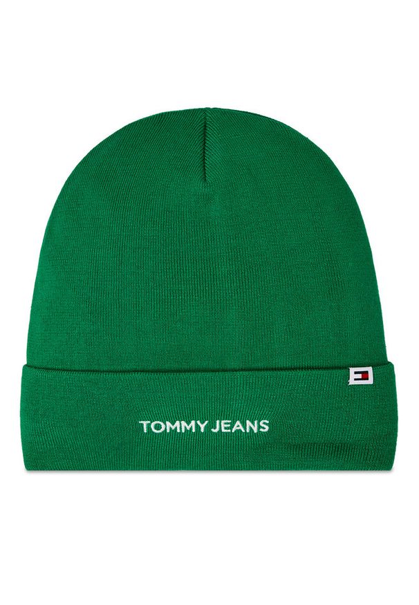 Czapka Tommy Jeans. Kolor: zielony