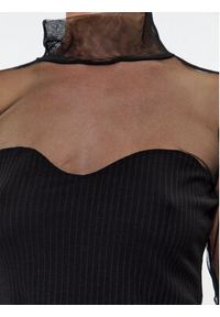 Sisley Bluzka 3MAPL200K Czarny Slim Fit. Kolor: czarny. Materiał: wiskoza #2