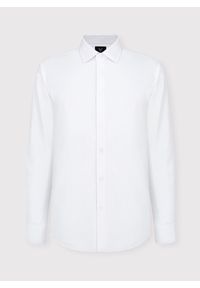 Pako Lorente - PAKO LORENTE – Biała koszula męska z długim rękawem. Kolor: biały. Materiał: bawełna. Długość rękawa: długi rękaw. Długość: długie. Wzór: gładki #2