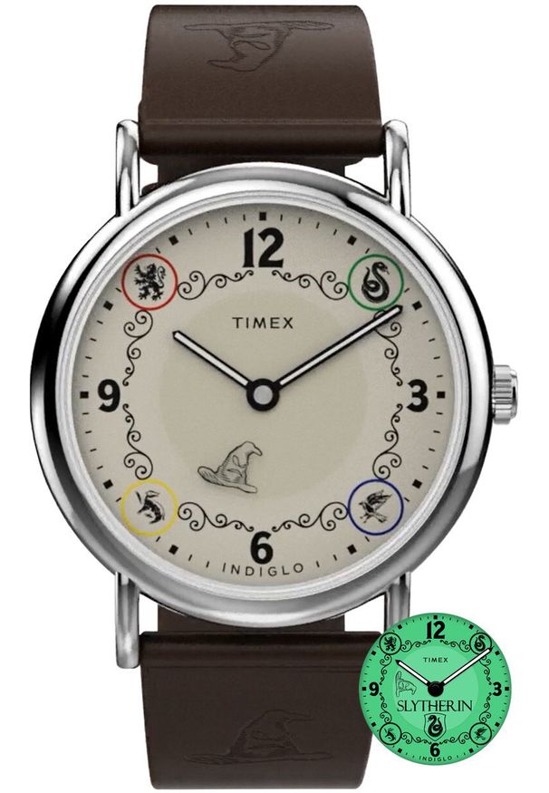 Zegarek Timex Zegarek męski Timex TW2Y76400 brązowy. Kolor: brązowy