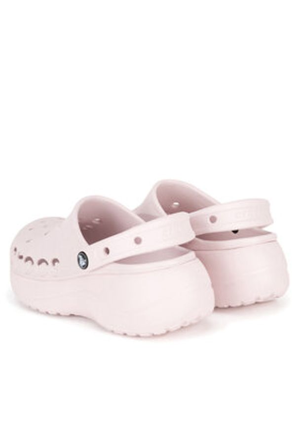 Crocs Klapki BAYA PLATFORM CLOG 208186-6PI Różowy. Kolor: różowy. Materiał: materiał, syntetyk. Obcas: na platformie