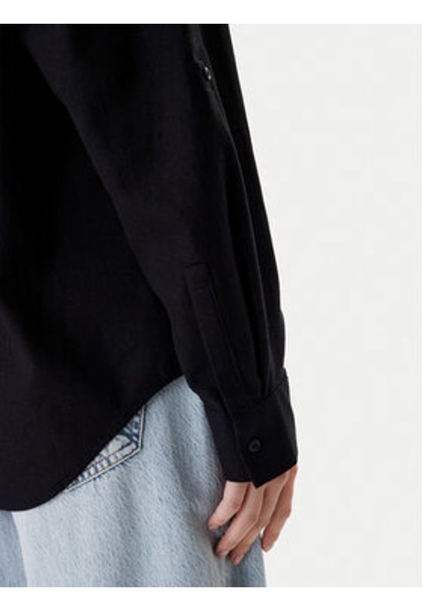 Calvin Klein Jeans Koszula LV044E195G Czarny Regular Fit. Kolor: czarny. Materiał: bawełna