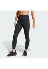Adidas - Legginsy Optime Stash 7/8. Kolor: czarny. Technologia: ClimaCool (Adidas)