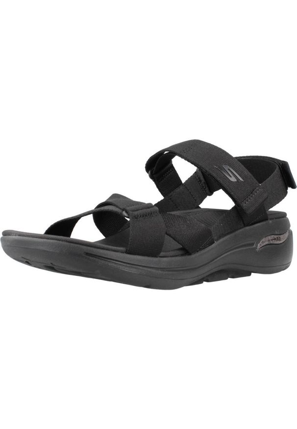 skechers - Sandały Skechers Model Go Walk Arch Fit Sandal Kolor Czarny. Kolor: czarny. Materiał: tkanina. Sezon: lato