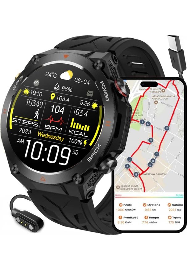 Rubicon - SMARTWATCH z GPS RNCF37 zegarek damski RBN. Rodzaj zegarka: smartwatch