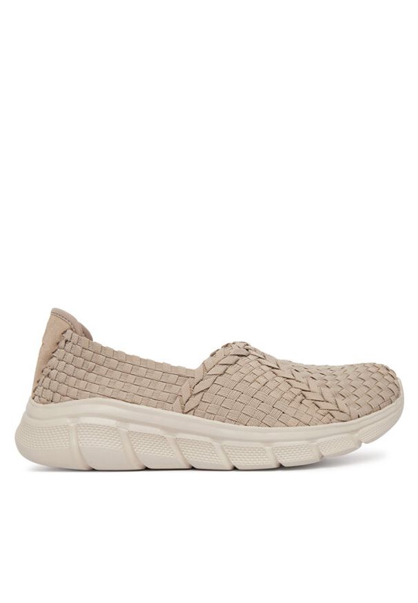 skechers - Skechers Baleriny Bobs B Flex 117323/TPE Beżowy. Kolor: beżowy. Materiał: materiał