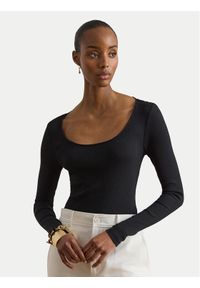 Lauren Ralph Lauren - LAUREN RALPH LAUREN Bluzka 200980145005 Czarny Slim Fit. Kolor: czarny. Materiał: bawełna #1
