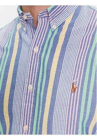 Polo Ralph Lauren Koszula 710928925001 Kolorowy Slim Fit. Typ kołnierza: polo. Materiał: bawełna. Wzór: kolorowy #5