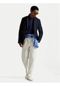 Polo Ralph Lauren Longsleeve 710760121 Granatowy Slim Fit. Typ kołnierza: polo. Kolor: niebieski. Materiał: bawełna. Długość rękawa: długi rękaw #4