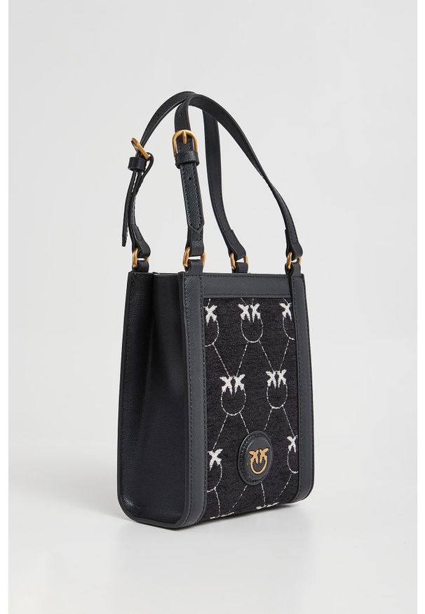 Pinko - Torebka damska Box Micro Vertical Shopper Jacquard PINKO