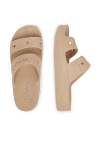 Crocs Klapki BAYA PLATFORM SANDAL 208188-212 Beżowy. Kolor: beżowy. Materiał: syntetyk. Obcas: na platformie #5