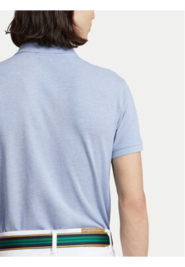 Polo Ralph Lauren Polo 710666998007 Niebieski Custom Slim Fit. Typ kołnierza: polo. Kolor: niebieski. Materiał: bawełna