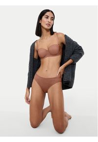 Triumph Biustonosz bardotka Signature Sheer 10224861 Brązowy. Kolor: brązowy. Materiał: syntetyk #4