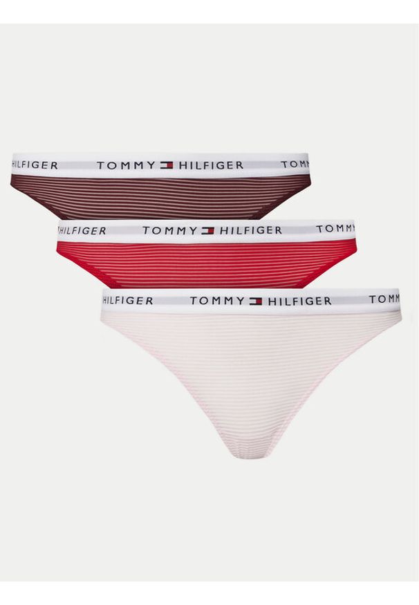 TOMMY HILFIGER - Tommy Hilfiger Komplet 3 par fig klasycznych UW0UW05531 Kolorowy. Materiał: syntetyk. Wzór: kolorowy