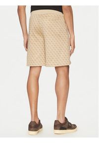 Guess Szorty sportowe Z4YD03 FL04Q Beżowy Regular Fit. Kolor: beżowy. Materiał: syntetyk. Styl: sportowy #3