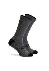 ROGELLI - Skarpetki zimowe z owczej wełny Rogelli Merino. Kolor: szary, wielokolorowy, czarny. Materiał: wełna. Sport: kolarstwo #1