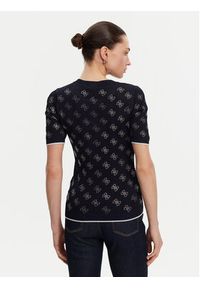 Guess Sweter W5GR20 Z3D60 Granatowy Regular Fit. Kolor: niebieski. Materiał: wiskoza #2