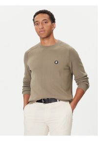 BOSS Sweter C-Illian 50543136 Beżowy Regular Fit. Kolor: beżowy. Materiał: bawełna