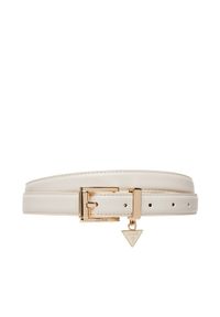 Guess Pasek Damski BW9254 P5325 Biały. Kolor: biały. Materiał: skóra