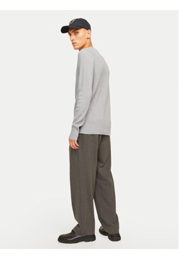 Jack & Jones - Jack&Jones Sweter Perfect 12257771 Szary Regular Fit. Kolor: szary. Materiał: bawełna