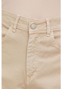 Answear Lab jeansy damskie kolor beżowy high waist. Stan: podwyższony. Kolor: beżowy. Styl: wakacyjny #2