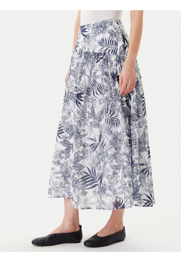 United Colors of Benetton - United Colors Of Benetton Spódnica maxi 4ENDD004R Niebieski Relaxed Fit. Kolor: niebieski. Materiał: bawełna