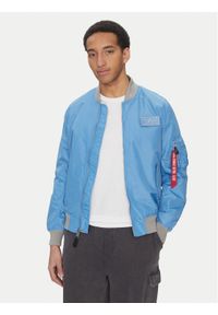 Alpha Industries Kurtka bomber MA-1 TTC Two Tone 126101 Niebieski Regular Fit. Kolor: niebieski. Materiał: syntetyk