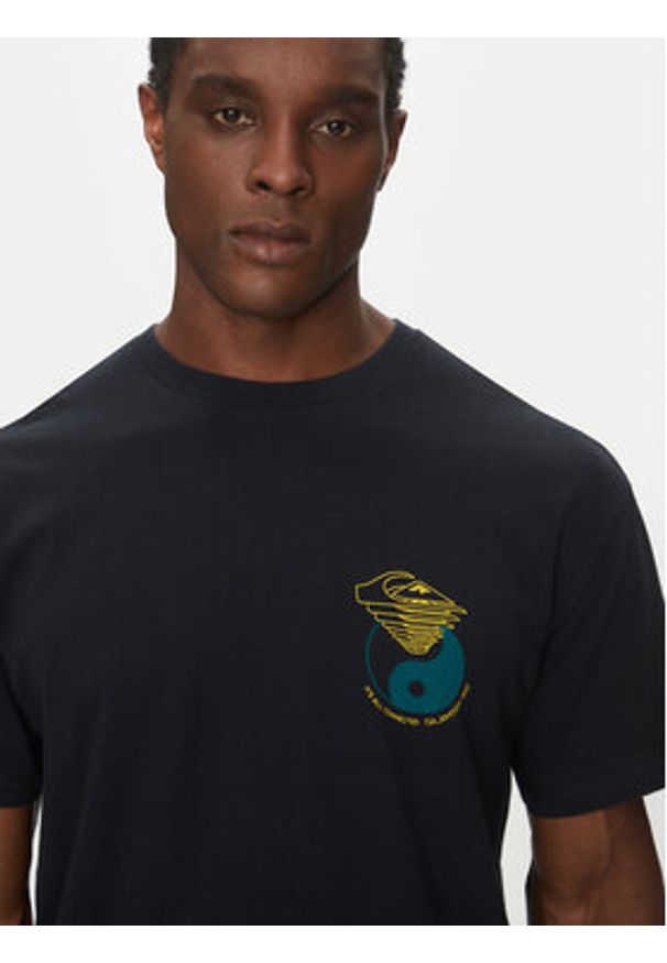 Quiksilver T-Shirt EQYZT08033 Czarny Regular Fit. Kolor: czarny. Materiał: bawełna