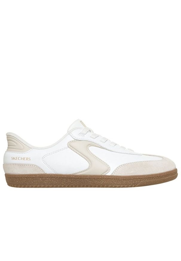 skechers - Buty damskie Skechers Hotshot Perfect Choice 185322WNT - białe. Zapięcie: sznurówki. Kolor: biały. Materiał: syntetyk, guma, skóra, zamsz. Szerokość cholewki: normalna. Model: Skechers Sport