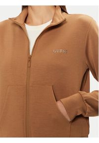 Guess Bluza V5RQ17 KCOB2 Brązowy Regular Fit. Kolor: brązowy. Materiał: syntetyk #5