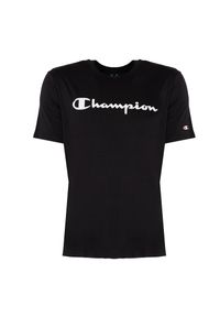 Champion T-Shirt | 217835 | Mężczyzna | Czarny. Okazja: na co dzień. Kolor: czarny. Materiał: bawełna. Wzór: nadruk. Styl: casual, sportowy