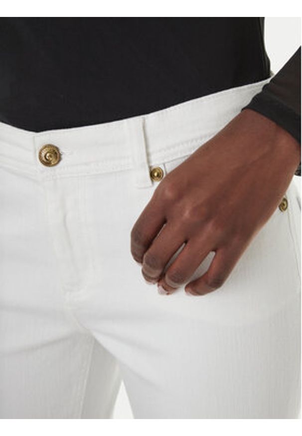 Versace Jeans Couture Jeansy 80HAB5K1 CEWCA Biały Skinny Fit. Kolor: biały