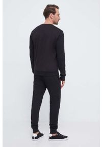 Fila dres bawełniany kolor czarny. Kolor: czarny. Materiał: bawełna, dresówka #4