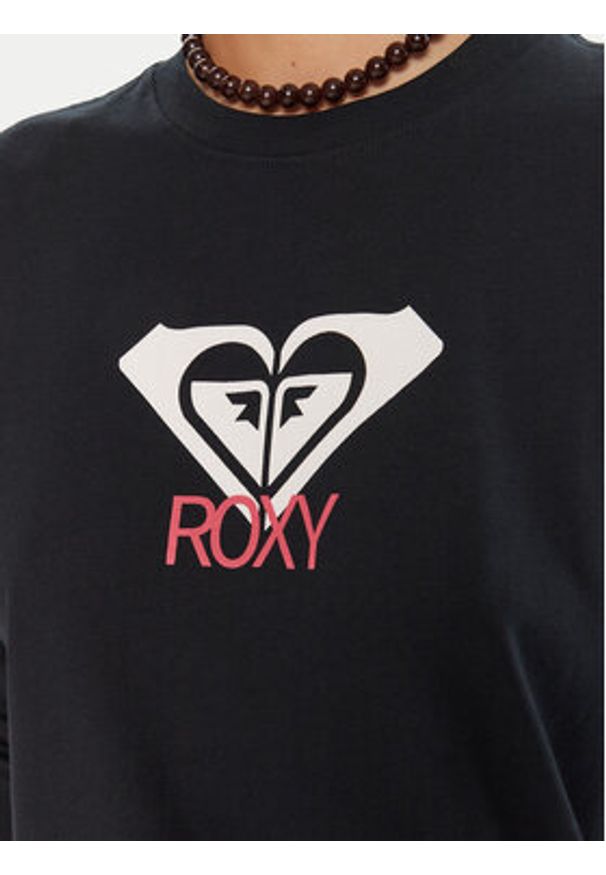 Roxy Bluzka Hangloose Art Ls ERJZT06035 Czarny Regular Fit. Kolor: czarny. Materiał: bawełna